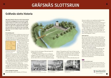 Gräfsnäs slottsruin historia - Alingsås kommun