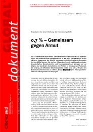 0,7 % - Gemeinsam gegen Armut - Alliance Sud