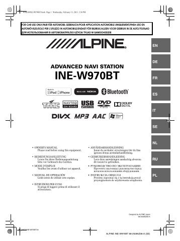 1 Tryck på - Alpine Europe