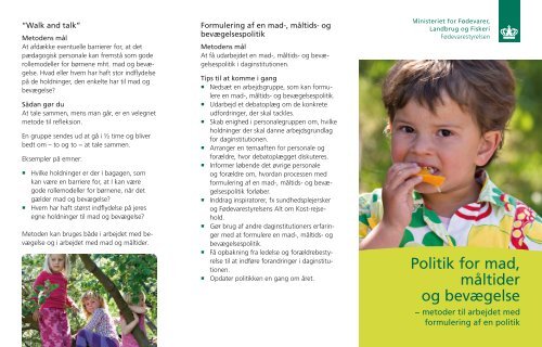 Politik for mad, måltider og bevægelse - Alt om kost
