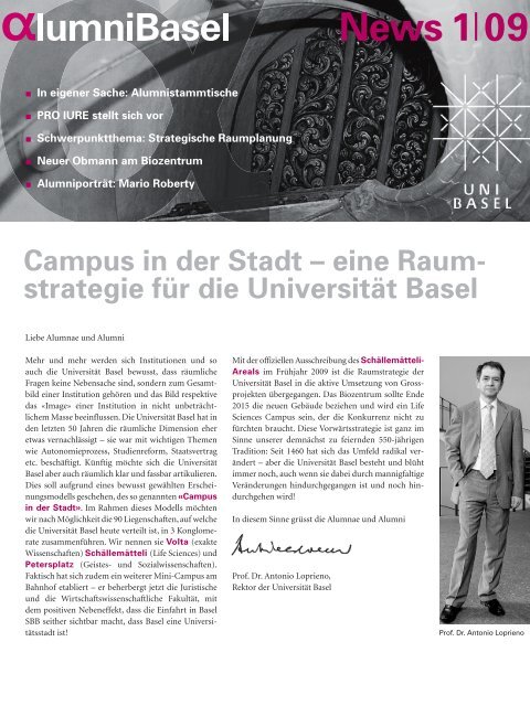 Newsletter 1/09 - Alumni Basel