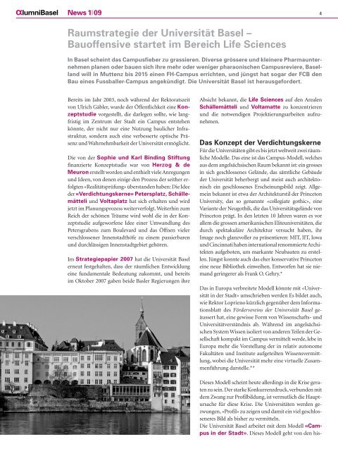 Newsletter 1/09 - Alumni Basel