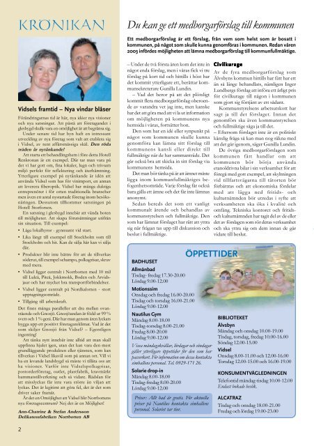 Älvsbybladet nr.3 2005 - Älvsbyns kommun