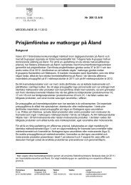 Prisjämförelse av matkorgar på Åland (26.11.2012) - Statens ...