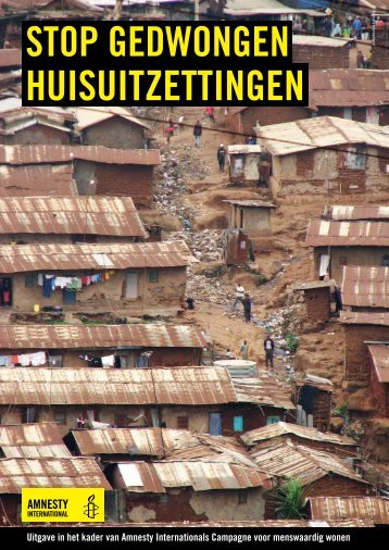 Folder: Stop gedwongen huisuitzettingen - Amnesty International