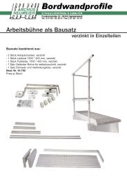 Arbeitsbühne als Bausatz