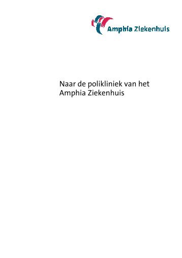 Naar de polikliniek van het Amphia Ziekenhuis