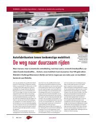 De weg naar duurzaam rijden - AMT.nl