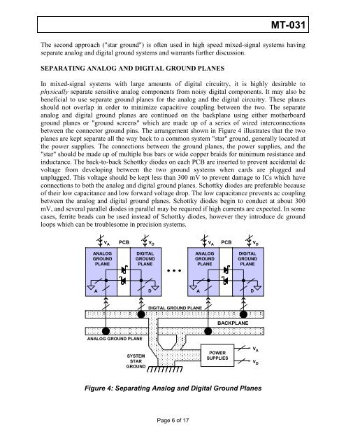 MT-031: Grounding Data Converters and Solving ... - Analog Devices