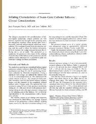 Inflating Characteristics of Swan-Ganz Catheter Balloons: Clinical ...