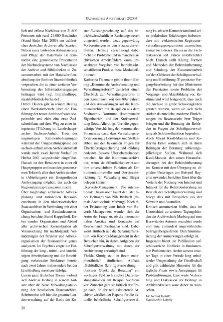 2041210 Archivblatt Inhalt - Archivwesen - Freistaat Sachsen
