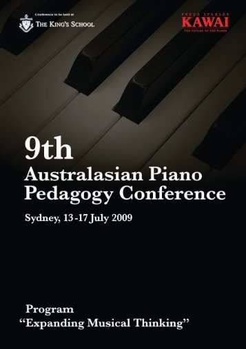 Contents - 11th Australasian Piano Pedagogy Conference