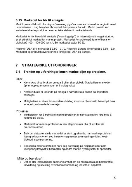 Internasjonal markeds- og industrianalyse for biomarine ingredienser