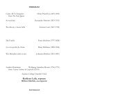 Kathleen Lally, soprano - Aquinas College