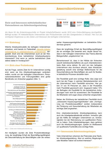 Zusammenfassung - ArbeitsZeitGewinn