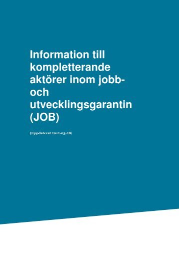 JOB - Arbetsförmedlingen