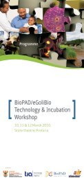 BioPAD/eGoliBio Technology & Incubation Workshops