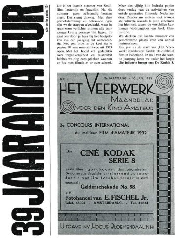 39 jaar Amateurfilmjournalistiek - historie nova