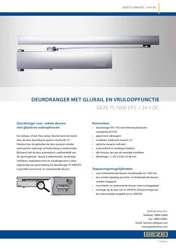 Leaflet TS 5000 EFS - Architectenweb