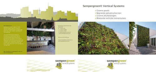 Brochure Sempergreen® Vertical Systems - Architectenweb