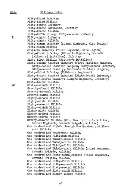 M861, Compiled Records Showing Service of Military Units