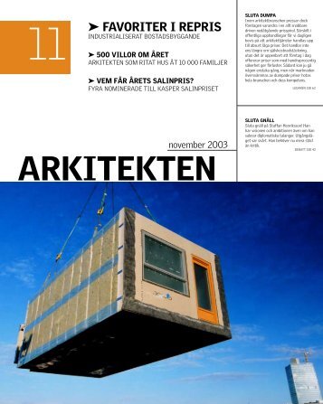 ARKITEKTEN - Sveriges Arkitekter