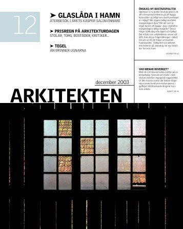 ARKITEKTEN - Sveriges Arkitekter