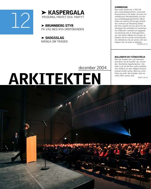 ARKITEKTEN - Sveriges Arkitekter