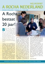 A Rocha bestaat 20 jaar!
