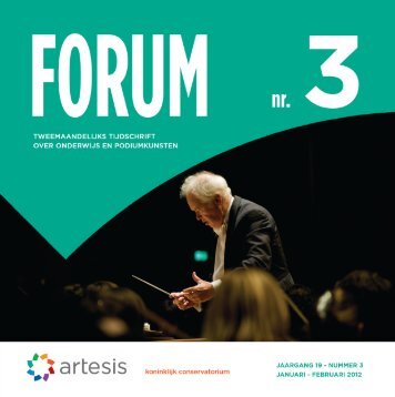 Forum 3, januari - februari, jaargang 19 - Artesis