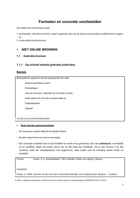 Bijlage 4 Reglement eindwerken PBA vroedkunde - Artesis