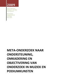 Onderzoeksrapport Meta-onderzoek september 2009 - Artesis ...