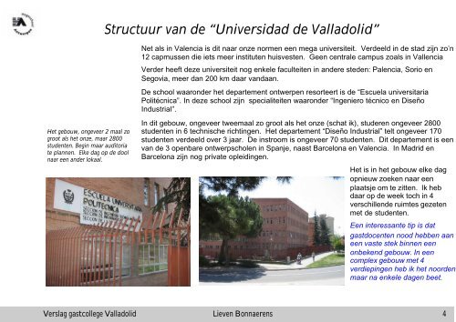 Universidad de Valladolid - Artesis Hogeschool Antwerpen