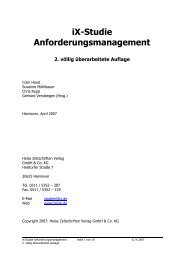 Ix-Studie Anforderungsmanagement (Auszug) - Arcway AG