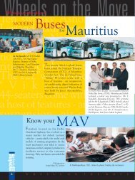 for Mauritius MAV for Cities 92 - Ashok Leyland