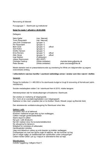 Focusgruppenotater - Askerød