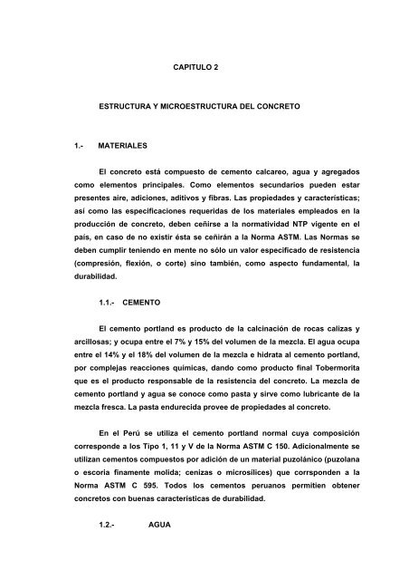 DURABILIDAD Y PATOLOGIA DEL CONCRETO Enrique ... - Asocem