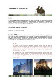 Nieuwsbrief 48 land art - Atelier Artisjok