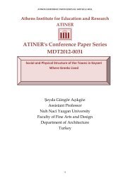 ATINER's Conference Paper Series MDT2012-0031