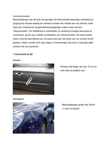 Inleverschade - Athlon Car Lease