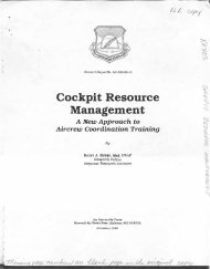 Cockpit Resource Management - The Air University
