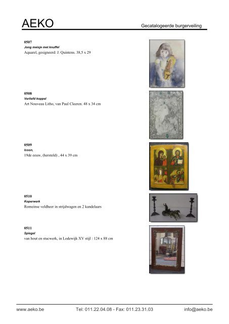 Gecatalogeerde burgerveiling - Auction In Europe