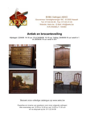 Antiek en brocanteveiling - Auction In Europe