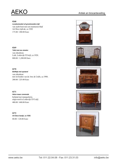 Antiek en brocanteveiling - Auction In Europe