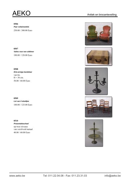 Antiek en brocanteveiling - Auction In Europe