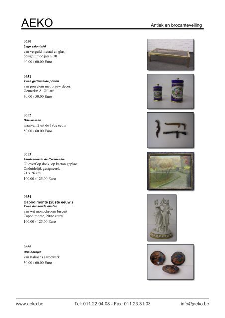 Antiek en brocanteveiling - Auction In Europe