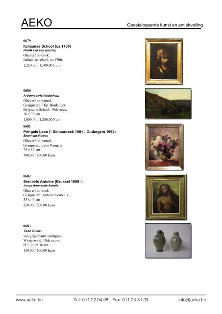 Gecatalogeerde kunst en antiekveiling - Auction In Europe