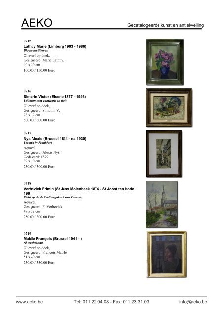 Gecatalogeerde kunst en antiekveiling - Auction In Europe