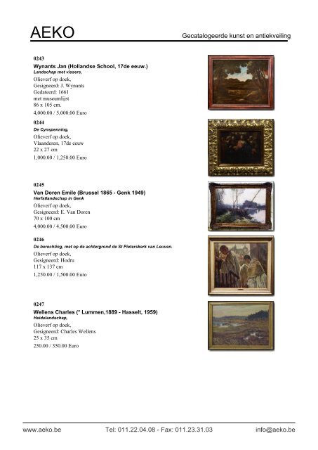 Gecatalogeerde kunst en antiekveiling - Auction In Europe