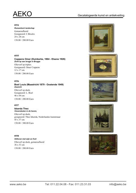 Gecatalogeerde kunst en antiekveiling - Auction In Europe